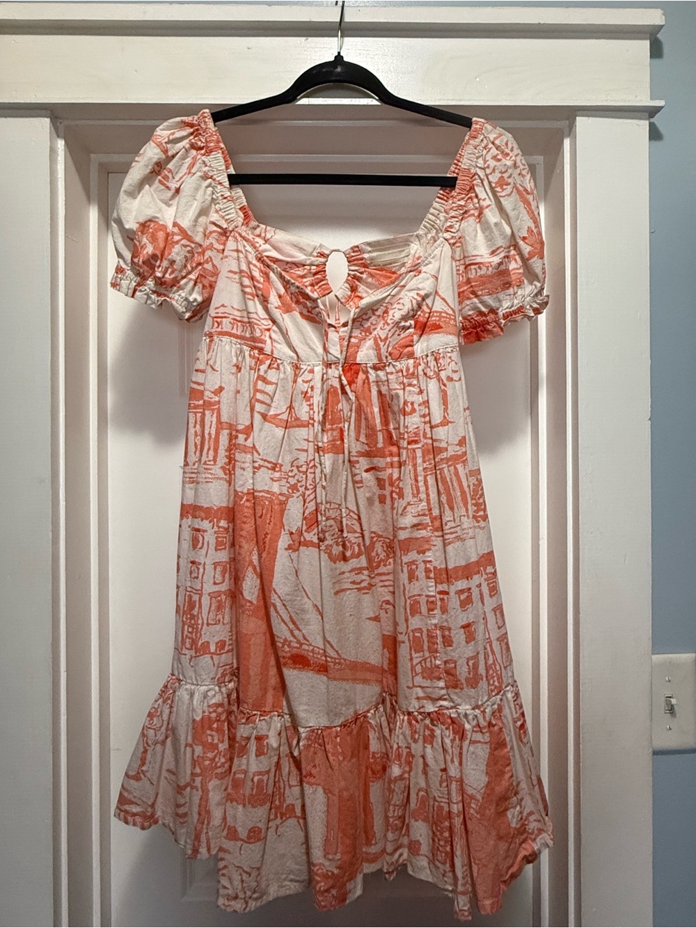 Urban Outfitters Wonderland Tie-Back Babydoll Dress
